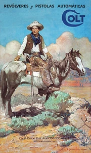 COLT FIREARMS "TEX & PATCHES" SPANISH VERSION ADVERTISING POSTER - Picture 1 of 2