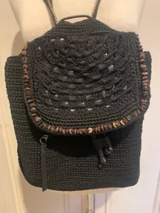 The Sak Damen Sayulita Häkel Rucksack Boho schwarz hübsch - Bild 1 von 11