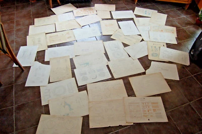 Ancien dessin - école pratique d'industrie & arts et métiers d'Aix 1914 - 1919 - Photo 1/4