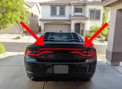 Dodge Charger Taillight Decal STYLE D  2015+ Hellcat Scat Pack Mopar SRT SXT - Image 1 of 4