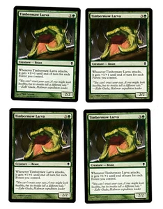4x Timbermaw Larva EX Zendikar Mtg Magic EDH 4x x4 - Foto 1 di 2