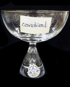 HOLMEGAARD PRINCESS Teardrop Cordial 3 1/8" tall NEW NEVER USED made in Denmark - Picture 1 of 6