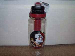 Florida State Seminoles 32 oz Cool Gear Tritan coperchio bottiglia e bastone gel congelatore - Foto 1 di 3