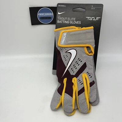 Guantes de bateo Nike Trout Elite Minnesota Golden Gophers talla grande DH6623-618 Foto 1 de 4
