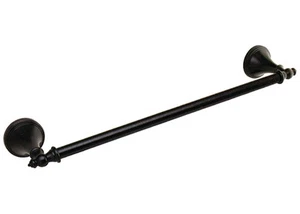 Accesorios de baño de bronce frotado con aceite oscuro barra de toallas soporte de tela anillo de 18 - Imagen 1 de 2
