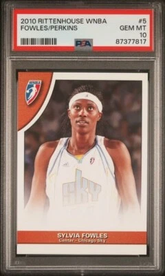 2010 Rittenhouse WNBA Sylvia Fowles/Jia Perkins PSA 10 Chicago Sky - Image 1 of 2