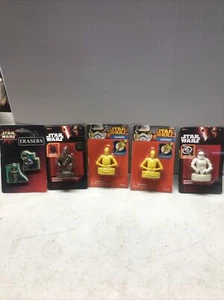 Vintage Lot Of 5 Collectable Star Wars Erasers - Picture 1 of 4