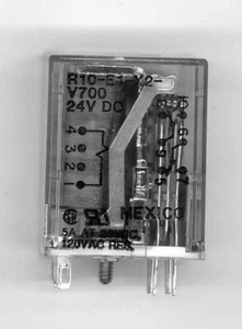 R10-E1X2-V700 Coil 24Vdc 5A DPDT Potter & Brumfield NOS - Picture 1 of 1