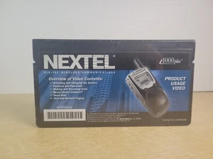 Nextel  Vintage i Series i1000 Plus Black Cellular Phone VHS Manual Rare OPP - Picture 1 of 2