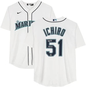 Ichiro Suzuki Seattle Mariners Signed Nike White Replica Jersey w/HOF 2025 Insc - Picture 1 of 5