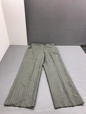Vestido Lauren Ralph Lauren Pantalones Mujer Gris Medio Lana Rayas Pierna Ancha Foto 1 de 4
