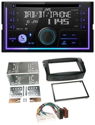 JVC MP3 USB 2DIN DAB Bluetooth CD Autoradio für Toyota RAV 4 (2006-2013) - Bild 1 von 4