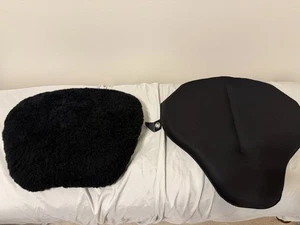 2 Universal Cushion Motorcycle Seat Pad, 1 Gel, 1 Foam - Picture 1 of 14