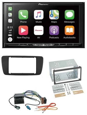 Pioneer 2DIN MP3 USB DAB DVD Bluetooth Autoradio für Seat Ibiza ab 08 nitschwarz - Bild 1 von 4