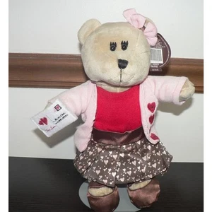 Etiqueta de peluche Starbucks Bearista Bearista True Love 102ª edición carta novia San Valentín - Imagen 1 de 4