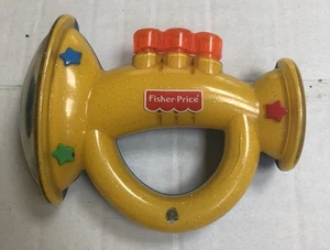 Vintage 1999 Fisher Price musikalische Trompete Rassel Spielzeug - Bild 1 von 7