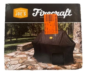 OKLAHOMA JOE'S Firecraft Barrel Smoker Grill Cover 62" Weather-Resistant Black - Picture 1 of 3