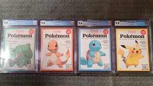 Pokémon Time Magazine Original Release Set All 4 1st Print Graded Sequential CGC - Picture 1 of 9