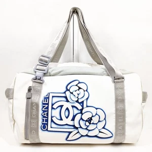 Chanel Boston Bag White Nylon 2260391 - Picture 1 of 11