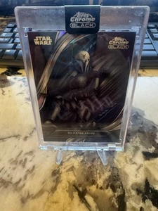 2024 Topps Star Wars Chrome Black Animated Short Prints SP-3 Bo-Katan Kryze - Picture 1 of 2