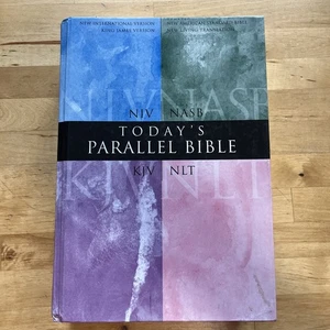 Todays Parallel Bible KJV NIV NLT Updated NASB Side By Side Hardcover Study 2000 - Imagen 1 de 12