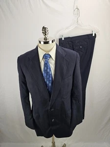 Turnbury Herren Wollanzug blau gestreift 40 S 34x30 - Bild 1 von 7