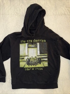 The Cranberries ~ "I Can't Be With You" Black Hoodie MEDIUM Cotton/Poly - Picture 1 of 7