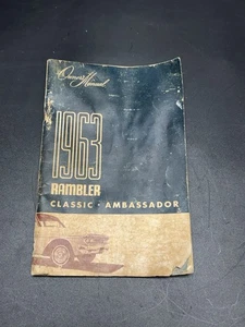1963 RAMBLER CLASSIC AMBASSADOR OWNERS OPERATORS GUIDE MANUAL GLOVEBOX - Picture 1 of 5