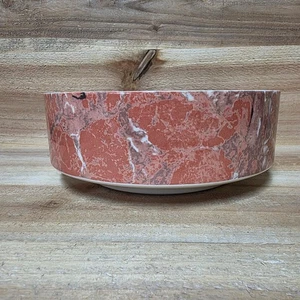 Villeroy & Boch SIENA Salmon Marble Vitro-Porcelaine 8" Vegetable Serving Bowl - Picture 1 of 7
