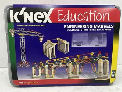 K'Nex Education Engineering Marvels Building Set 1355 Pieces Brand New/Sealed - Image 1 of 3