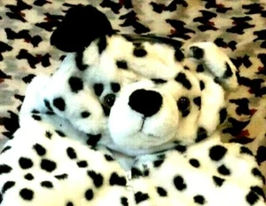 Boy Girl Animal Bodywarmer Gillet Waistcoat Dalmatian Faux Fur with Fleece Inner - Picture 1 of 9