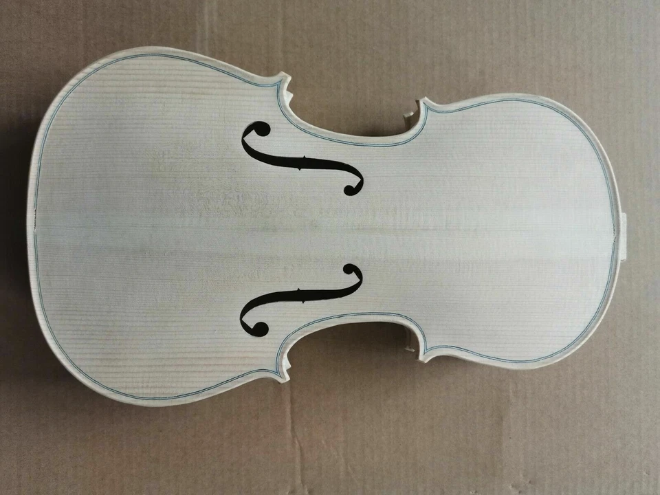Unfinished 4/4 Violin Body Maple Spruce Solid DIY violin luthier Lamber - Image 1 of 4