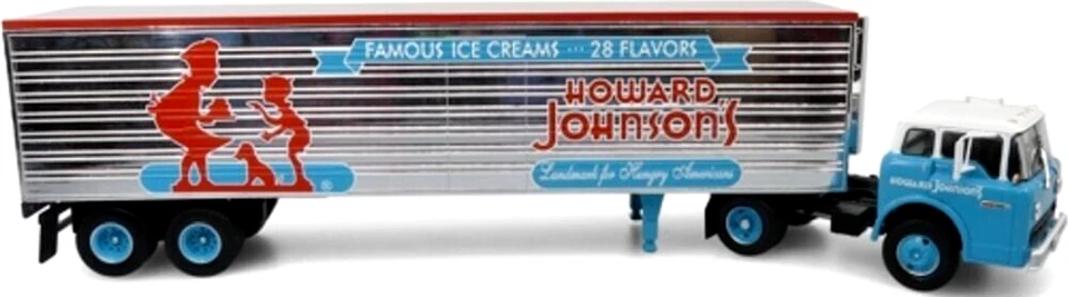 1:43 Scale Iconic Replicas 43-0432 Ford C-Series Tractor Trailer Howard Johnson - Image 1 of 1