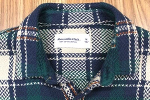 ABERCOMBIE & FITCH SOFT WOVEN SHIRT REGULAR FIT 100% COTTON Sz MEDIUM, M - Picture 1 of 5