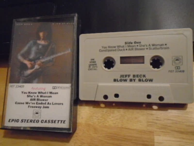 RARE OOP EARLY PRESS Jeff Beck CASSETTE TAPE Blow By Blow beatles Yardbirds 1975 - Image 1 of 2