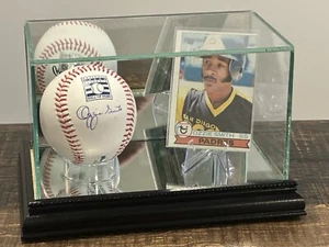 Ozzie Smith Autographed Baseball Display w/1979 Rookie Card - Picture 1 of 4