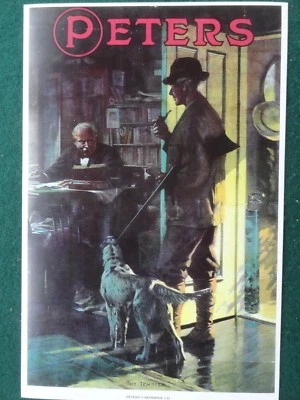 Póster publicitario de Peters Cartridge Co., título "THE TENTER", por Philip Goodwin  Foto 1 de 3