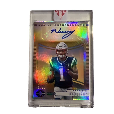 2019 Panini Illusions #RE-NHA N'Keal Harry Rookie Endorsements Auto #52/99 - Image 1 of 2