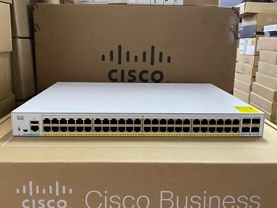 CBS250-48P-4X-EU Cisco Business 250 Series 48P PoE+ 370W, 4x 10GE SFP+ Uplink - Image 1 of 4