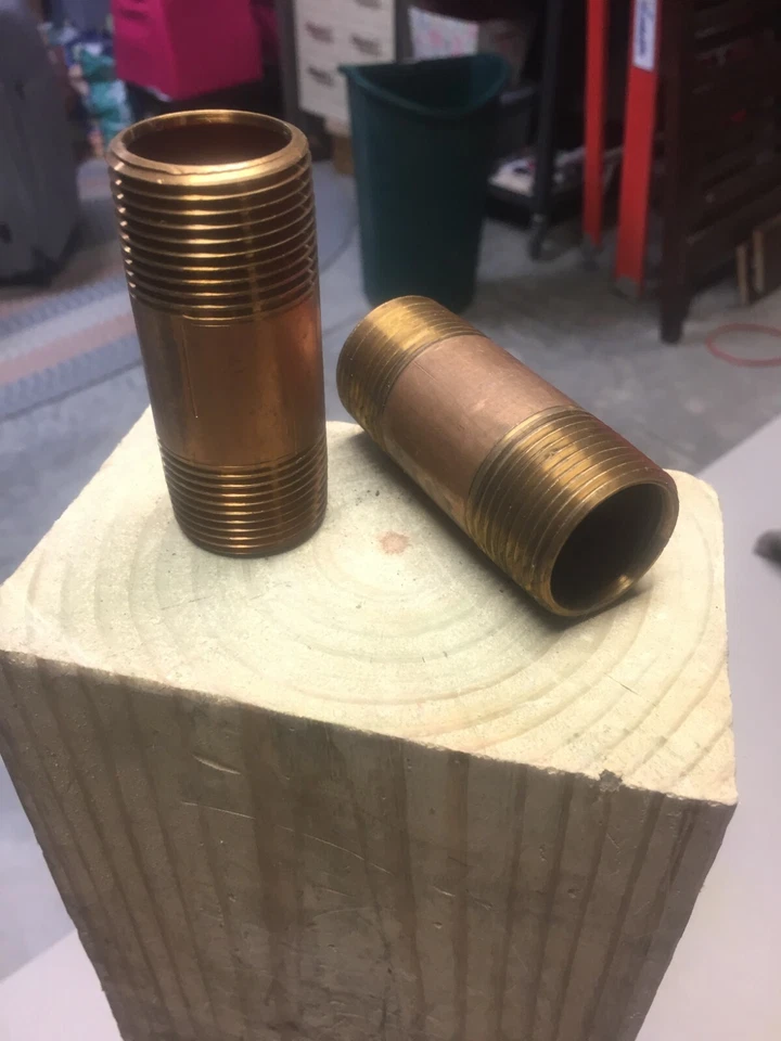 1'' x 3'' brass pipe nipple - 2pcs - Image 1 of 1