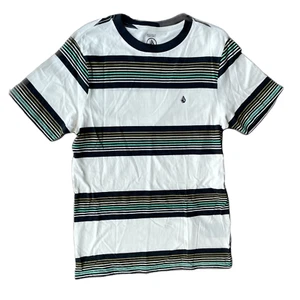 Brand New Mens Volcom Knowstone Crew T-shirt Off White Size Medium - Picture 1 of 2