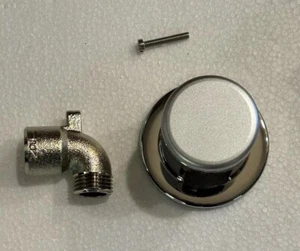 Grohe 28627000 Wall Supply Elbow with 1/2" Threaded Connection Starlight Chrome - Picture 1 of 5