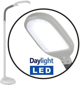 Floor Standing Daylight LED Reading Hobby Work Craft SAD Standard Lamp Light 27W - Picture 1 of 7