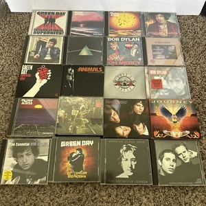 Rock n Roll CD Lot 20 Green Day,The doors,Journey,Bob Dylan + - Picture 1 of 12