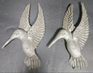 Hummingbird Pair Metal Wall Art Decor Pair of 2 -- 5" x 3"!! - Picture 1 of 5