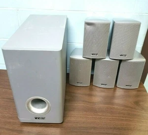  🔥 L👀K Coby Surround Sound Theatre System Speakers Tested Working - Picture 1 of 5