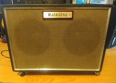 Polytone Rare Vintage Guitar Combo Amp Model 104 Made in USA. Casters. Benson. - Image 1 of 4