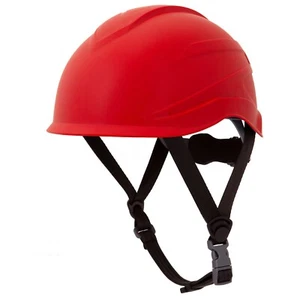 ROJO Escalada Árbol Roca Construcción Trabajo Seguridad Gorra Sombrero Rígido Casco 6 PUNTOS Trinquete - Imagen 1 de 7