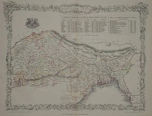 NORTHERN INDIA BY JOHN TALLIS 1880 - Picture 1 of 1