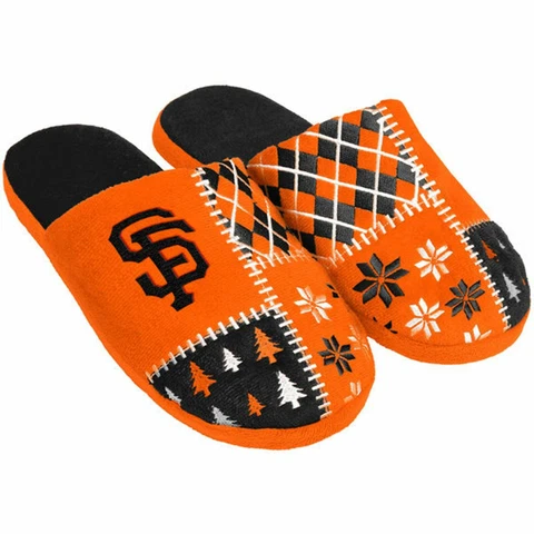 Official MLB San Francisco Giants 2016 Patches Ugly Winter Sweater Slippers Cover